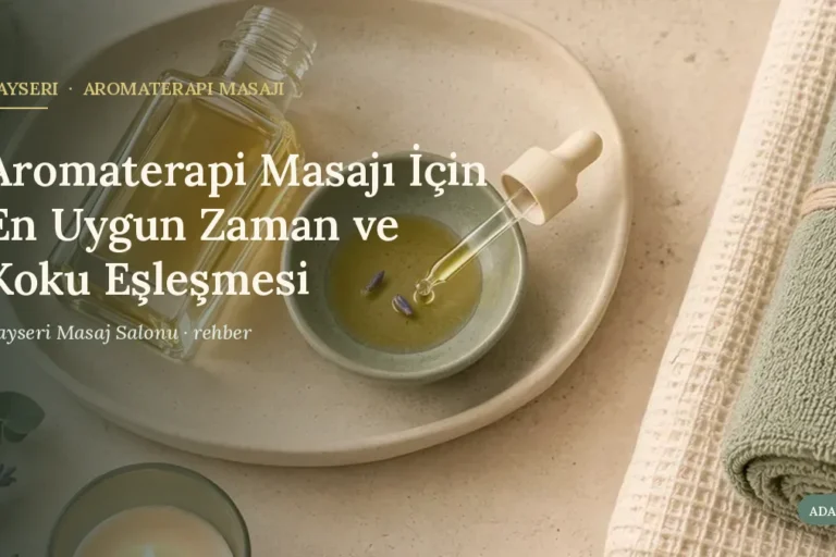Aromaterapi Masajı İçin En Uygun Zaman ve Koku Eşleşmesi