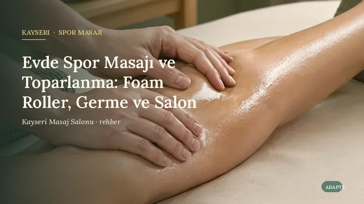Evde Spor Masajı ve Toparlanma: Foam Roller, Germe ve Salon