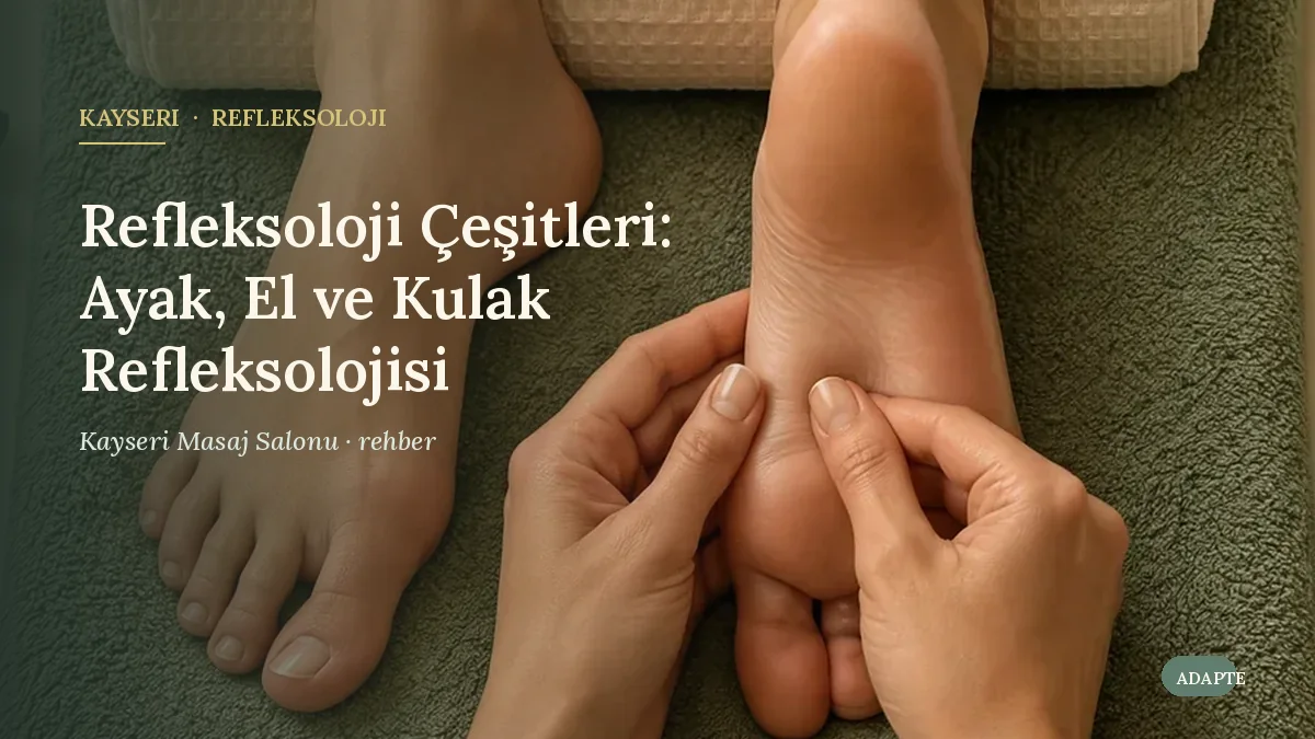 Refleksoloji Çeşitleri: Ayak, El ve Kulak Refleksolojisi